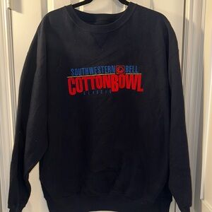 Cotton Bowl Classic Navy Blue crewneck sweatshirt LG